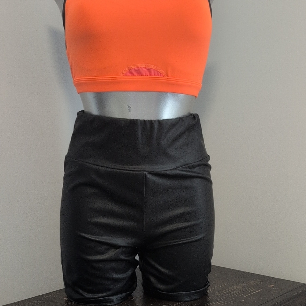 S Matt Black 🖤 Biker Shorts SHEIN